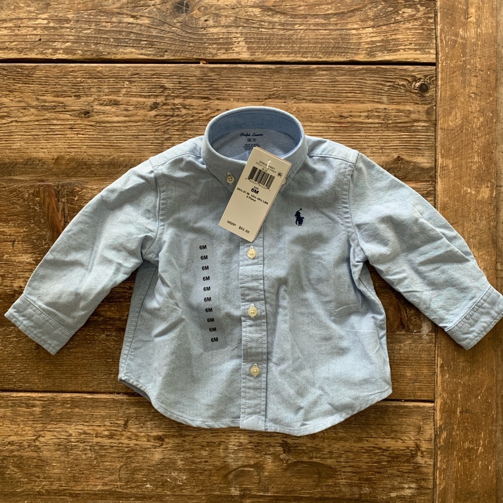 New with Tags - Ralph Lauren Dress Boys Shirt - size 6M